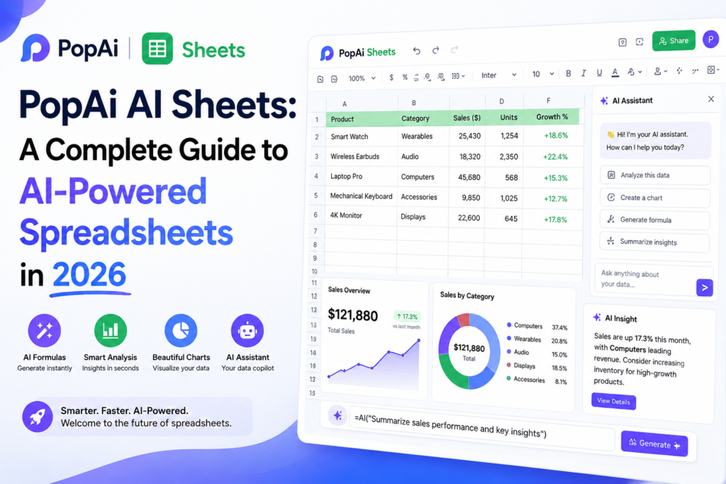 PopAi AI Sheets infographic design

