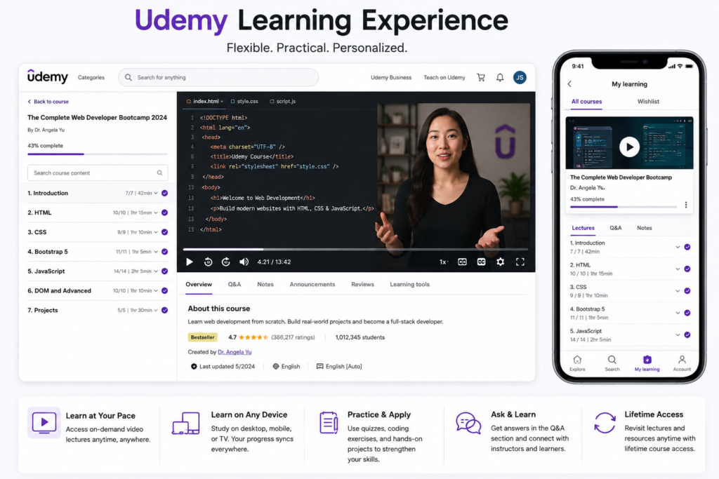 Give me image Learning Experience Udemy